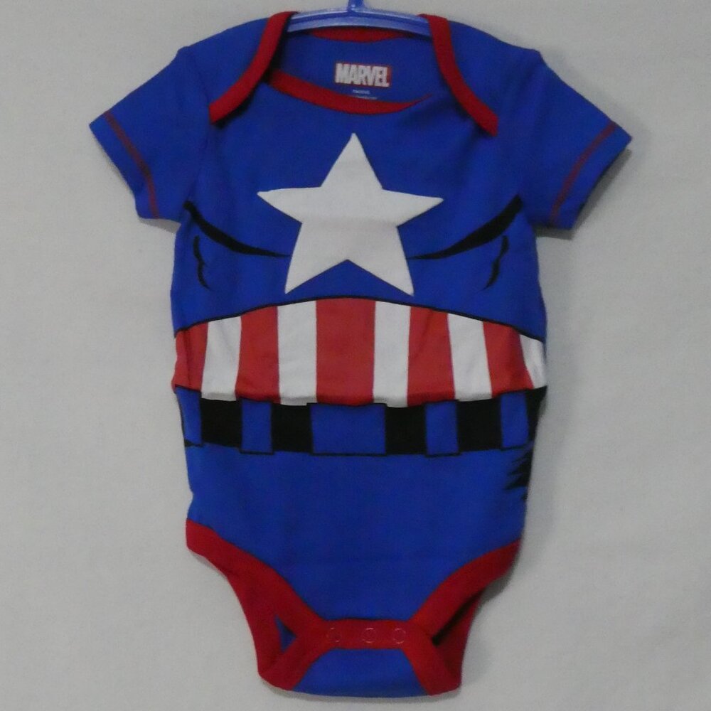 MARVEL Captain America Baby Cosplay Bodysuit 3-6 months - NWOT